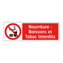 Nourriture - Boissons et Tabac Interdits