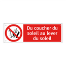 Du coucher du soleil au lever du soleil