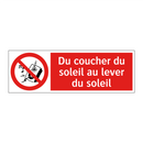 Du coucher du soleil au lever du soleil