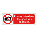 Photos interdites. Éteignez vos appareils.