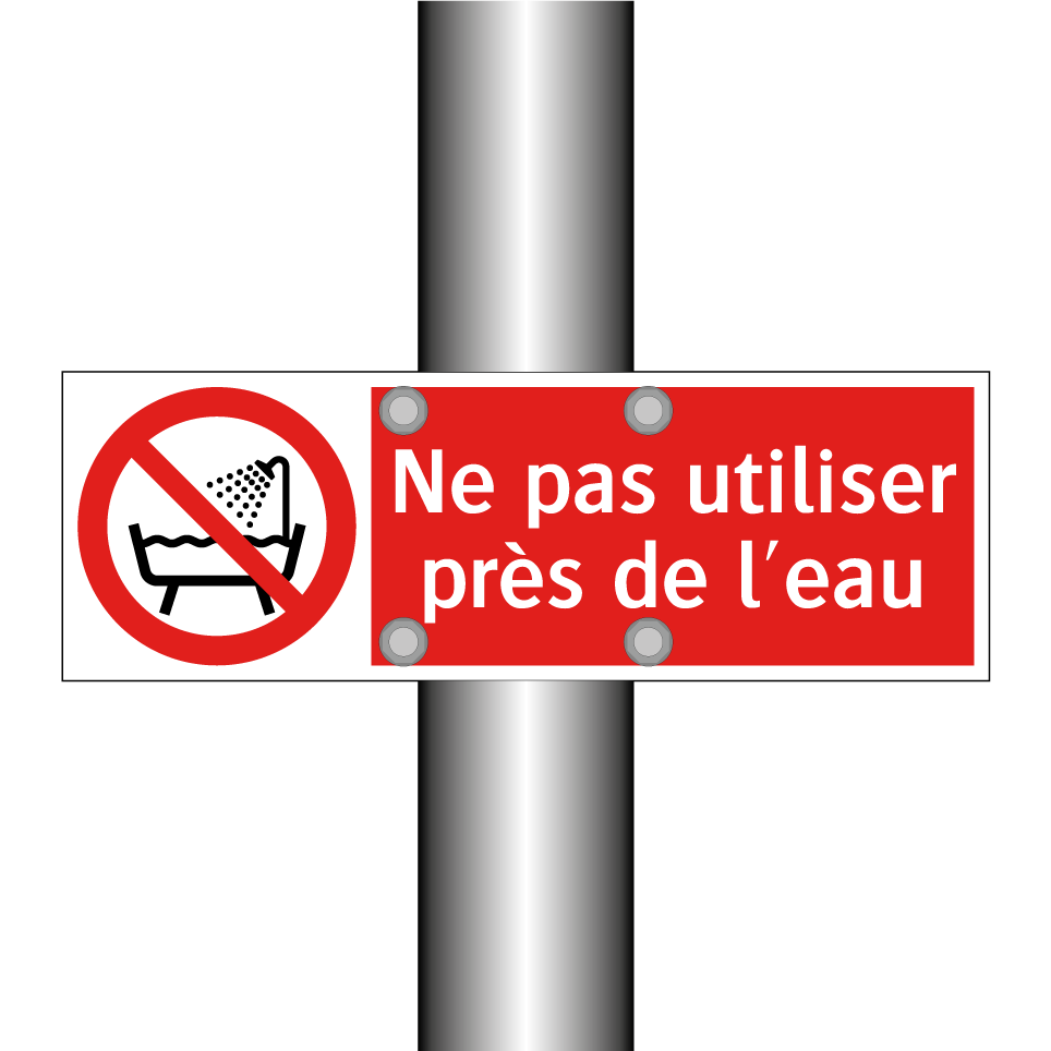 Ne pas utiliser près de l'eau