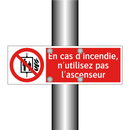 En cas d'incendie, n'utilisez pas l'ascenseur