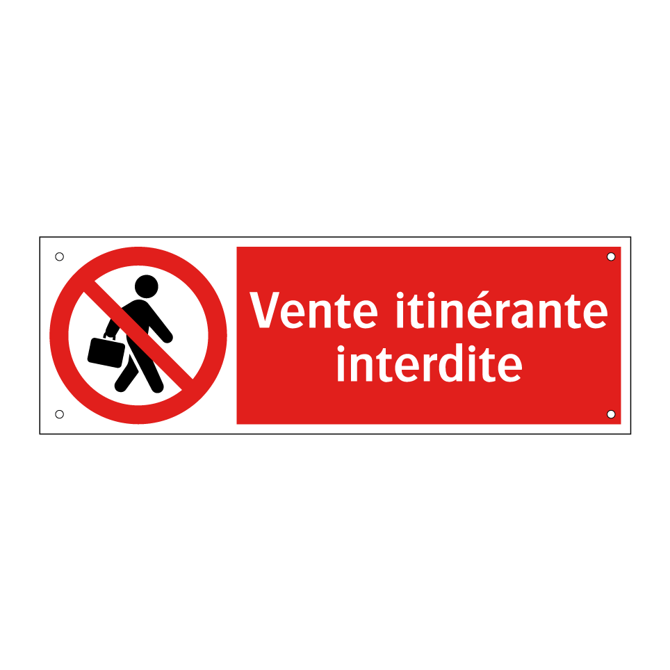 Vente itinérante interdite