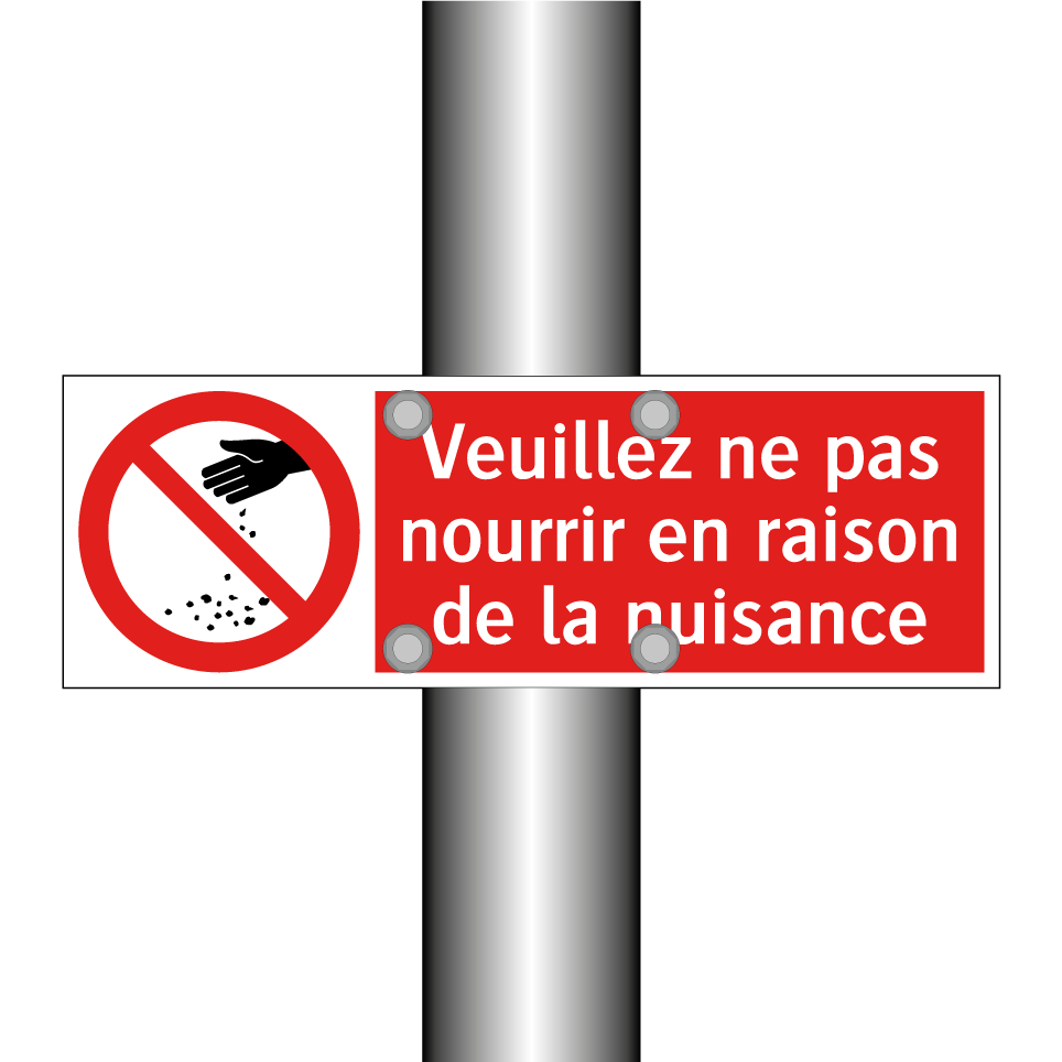 Veuillez ne pas nourrir en raison de la nuisance