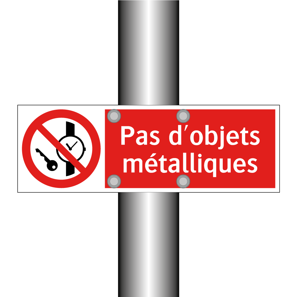 Pas d'objets métalliques