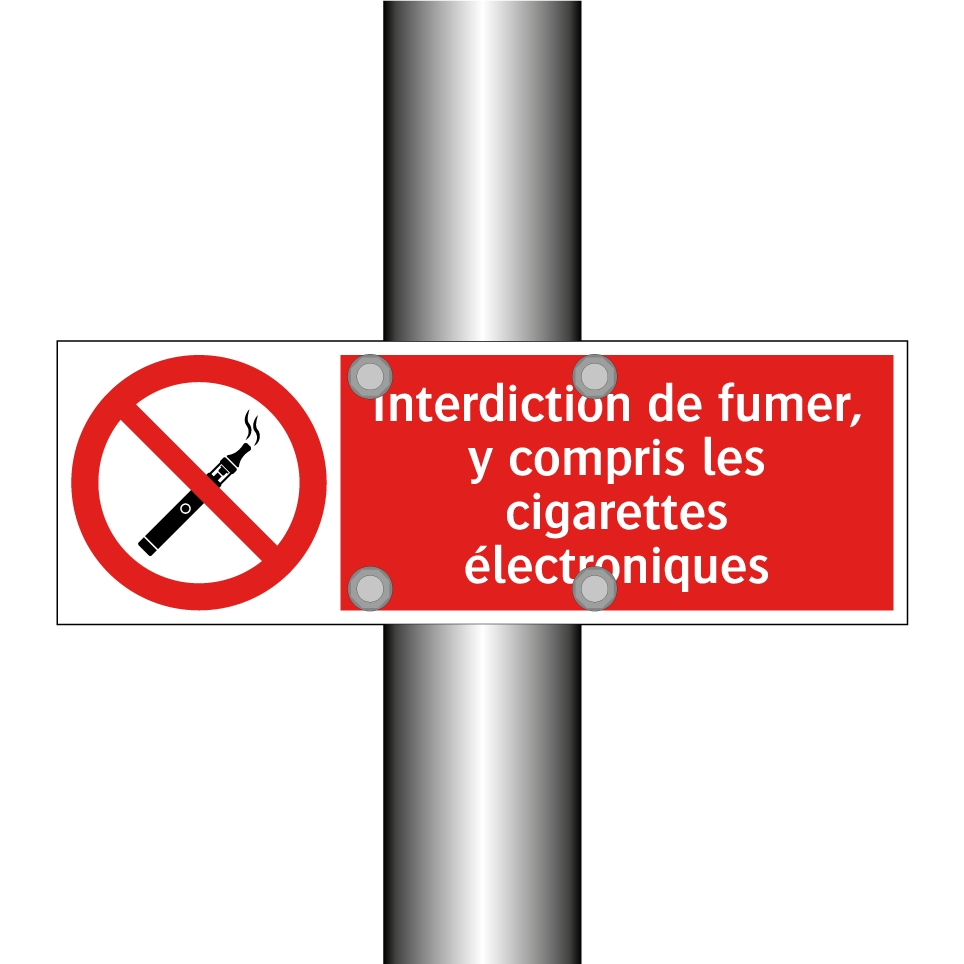 Interdiction de fumer, y compris les cigarettes électroniques