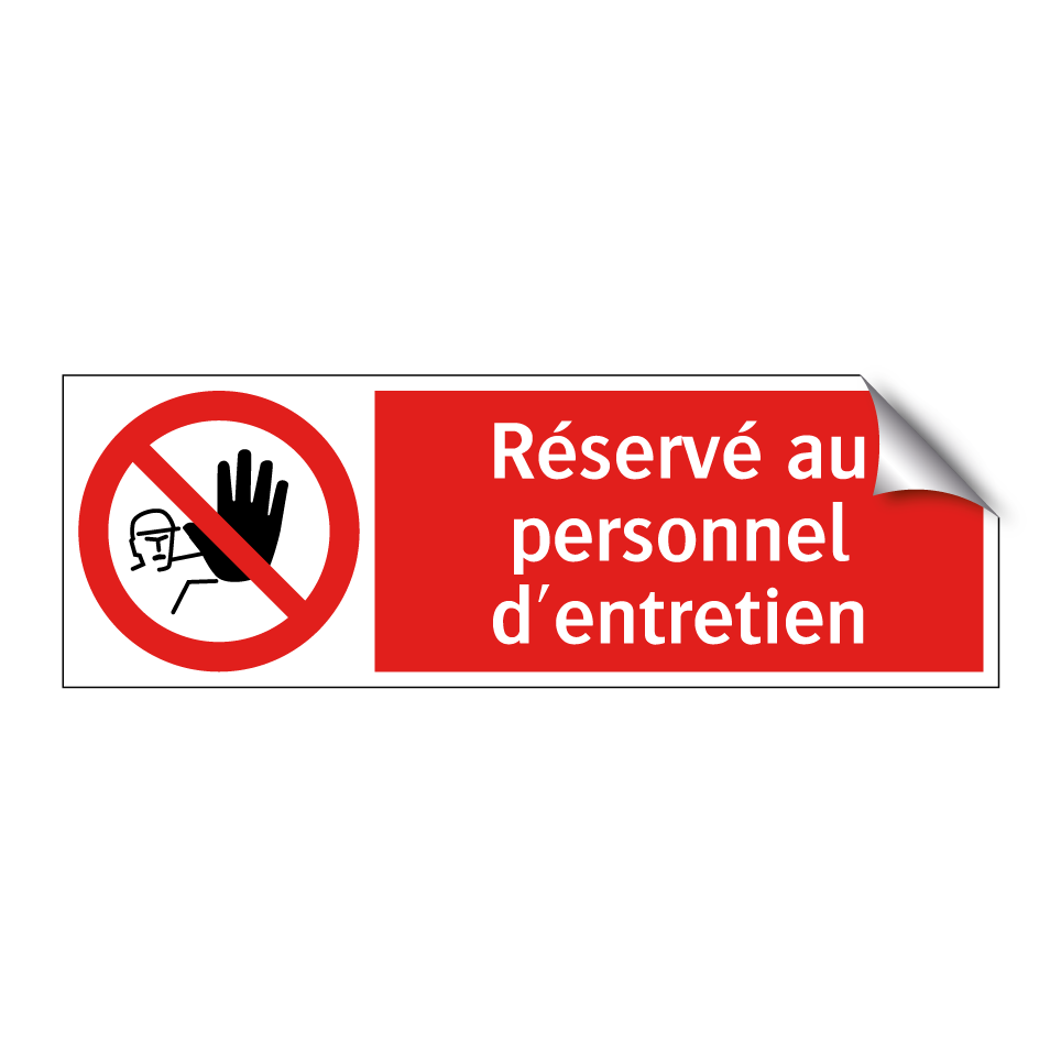 Réservé au personnel d'entretien