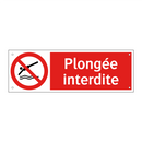 Plongée interdite