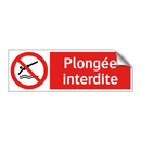 Plongée interdite
