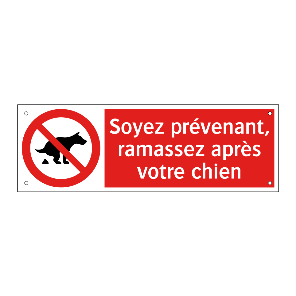 Soyez prévenant, ramassez après votre chien