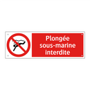 Plongée sous-marine interdite