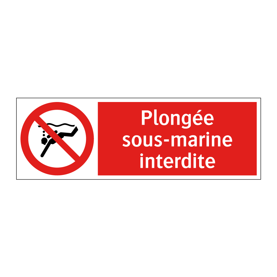 Plongée sous-marine interdite