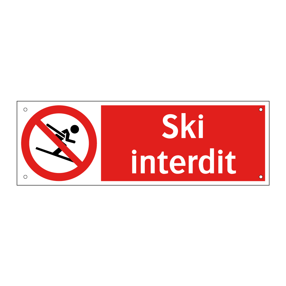 Ski interdit
