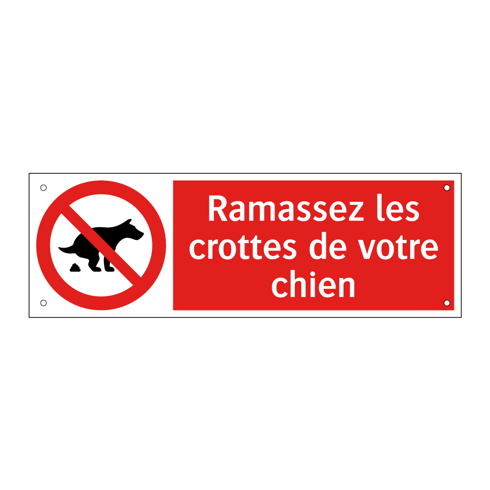 Ramassez les crottes de votre chien