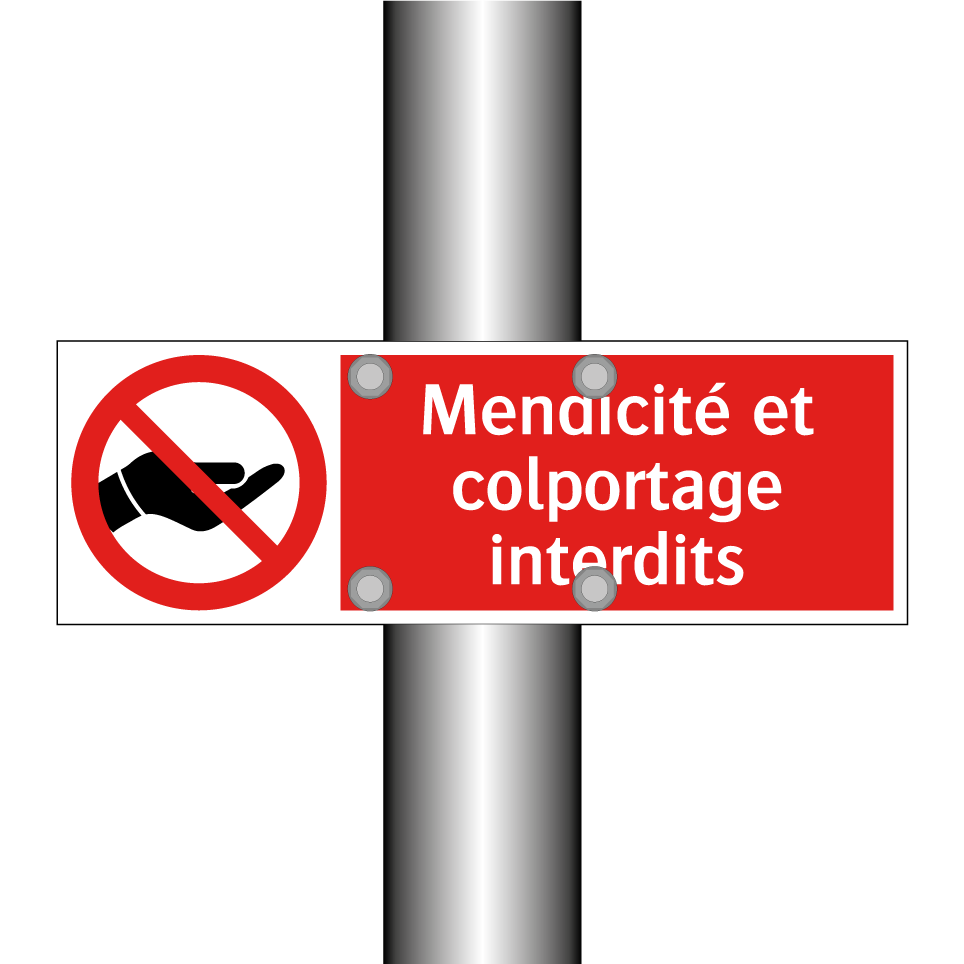Mendicité et colportage interdits
