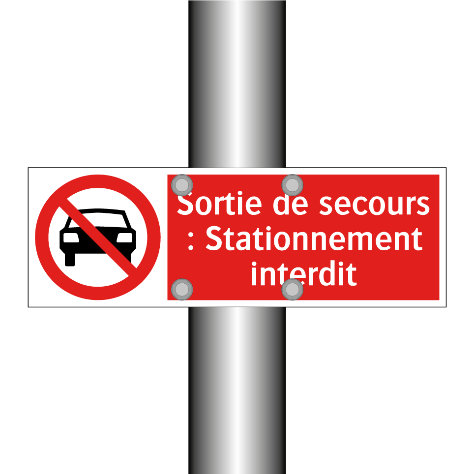 Sortie de secours : Stationnement interdit