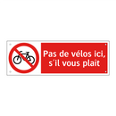Pas de vélos ici, s'il vous plaît