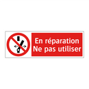 En réparation Ne pas utiliser
