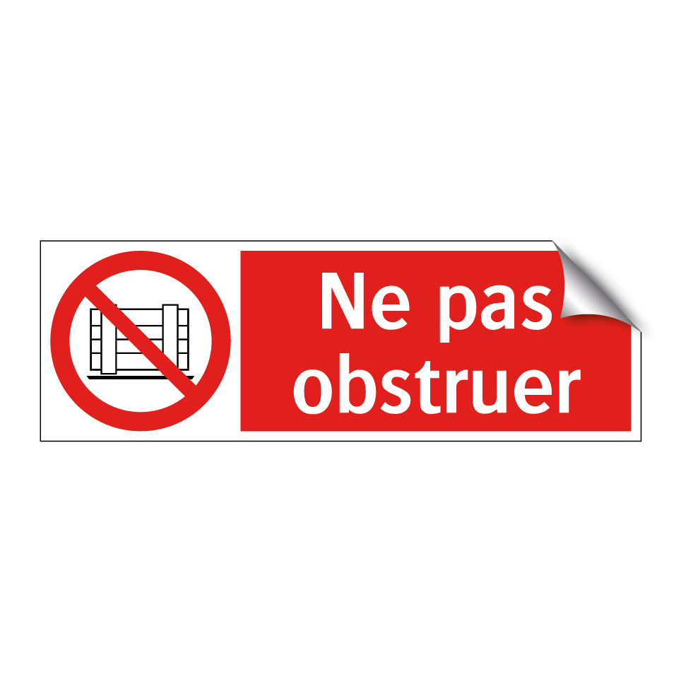 Ne pas obstruer