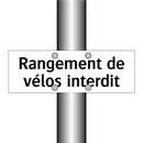 Rangement de vélos interdit