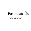 Pas d'eau potable