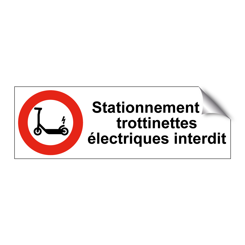 Stationnement de trottinettes électriques interdit
