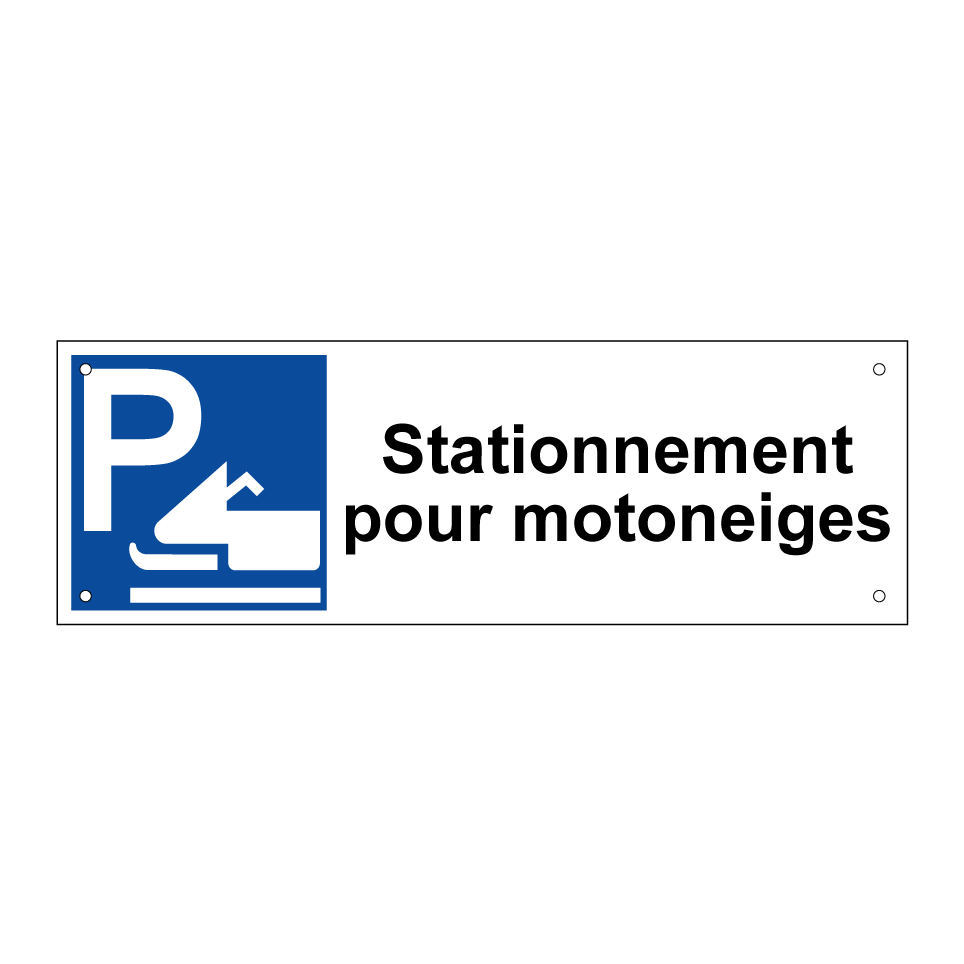 Stationnement pour motoneiges
