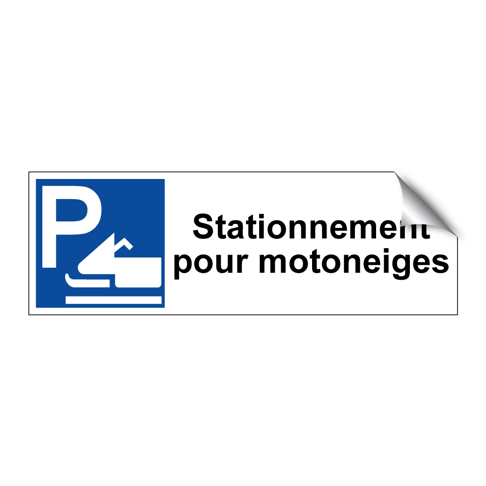 Stationnement pour motoneiges