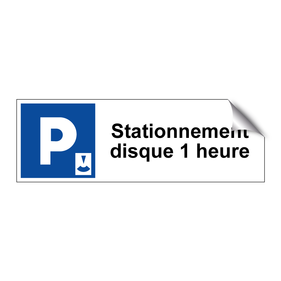 Stationnement disque 1 heure