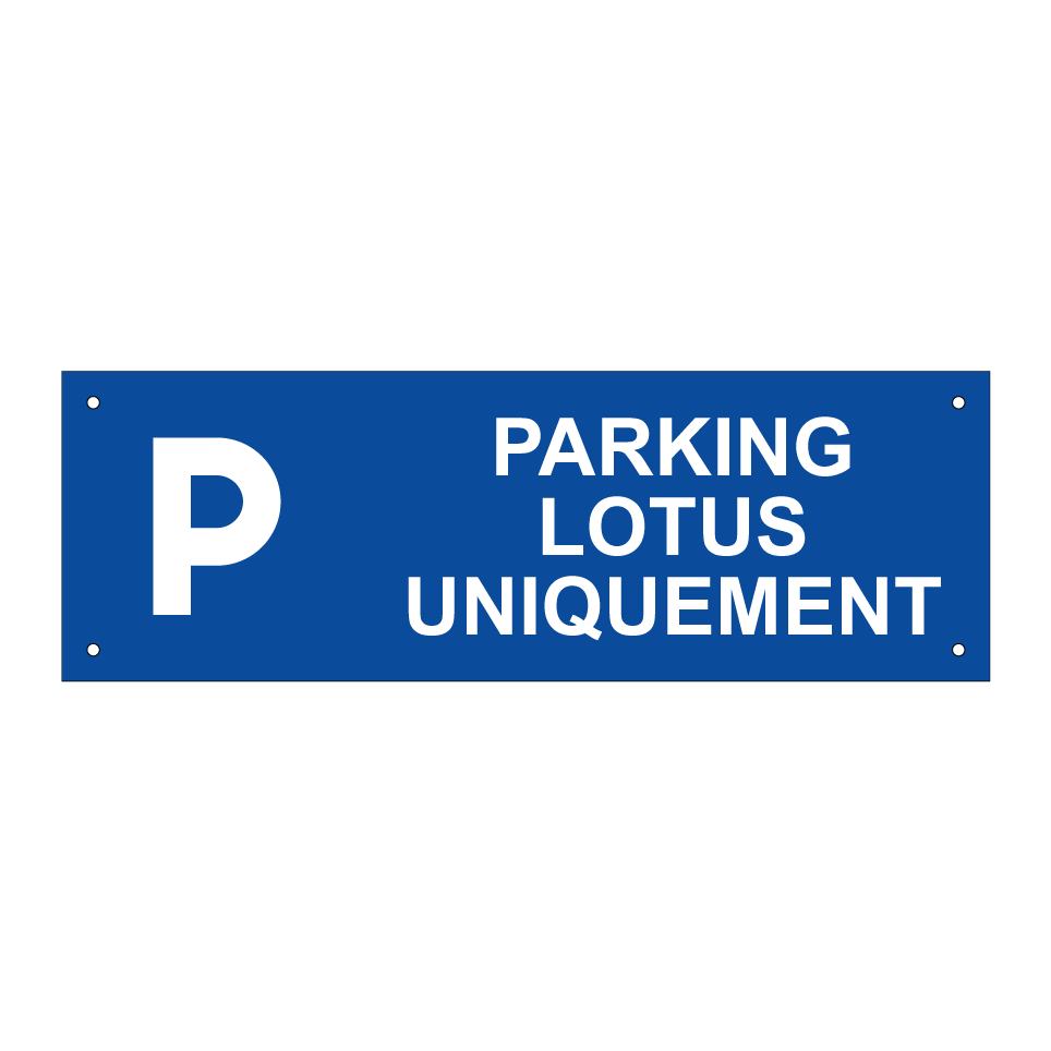 Parking Lotus uniquement