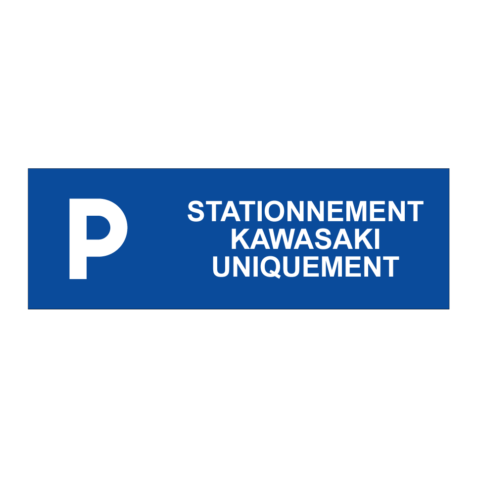 Stationnement Kawasaki uniquement