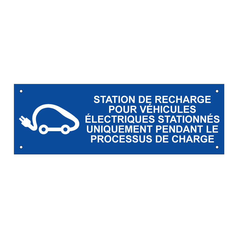 Station de recharge pour véhicules électriques stationnés uniquement pendant le processus de charge