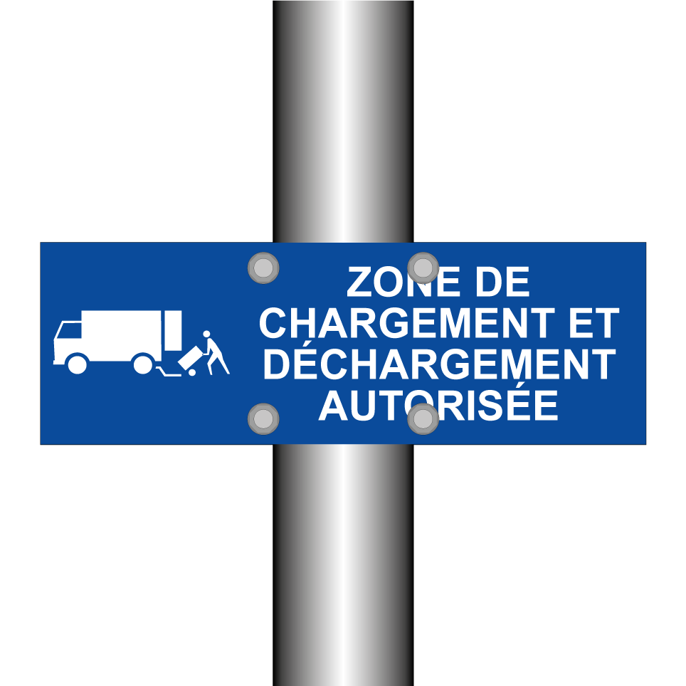Zone de chargement et déchargement autorisée