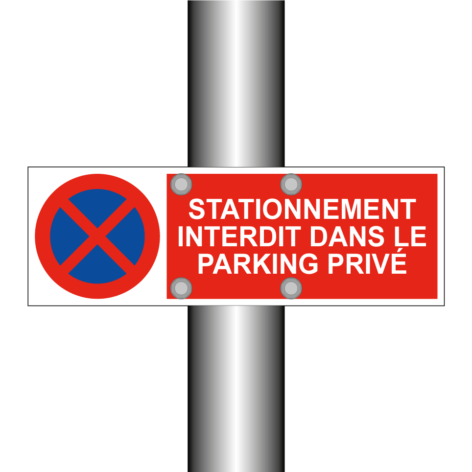 Stationnement interdit dans le parking privé