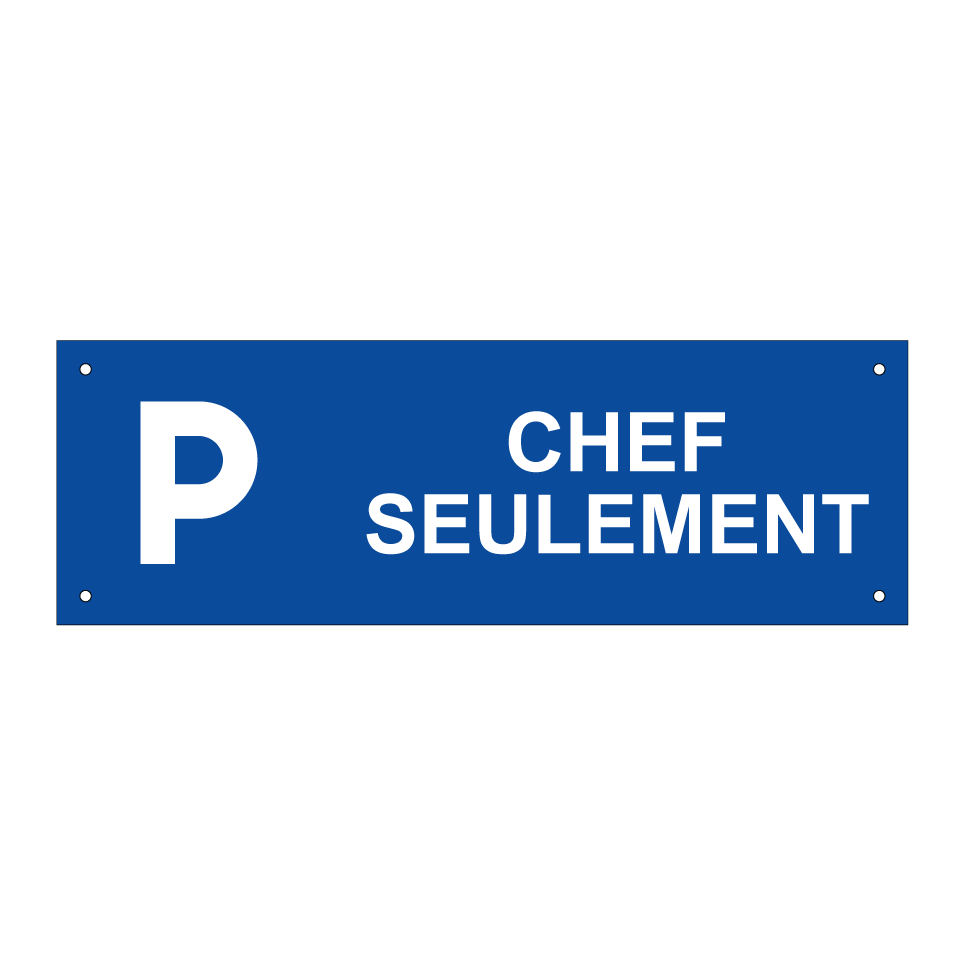 Chef seulement