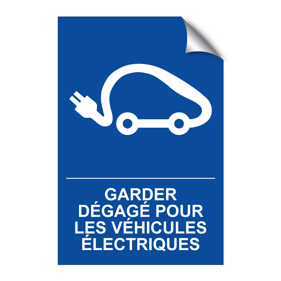 Garder dégagé pour les véhicules électriques