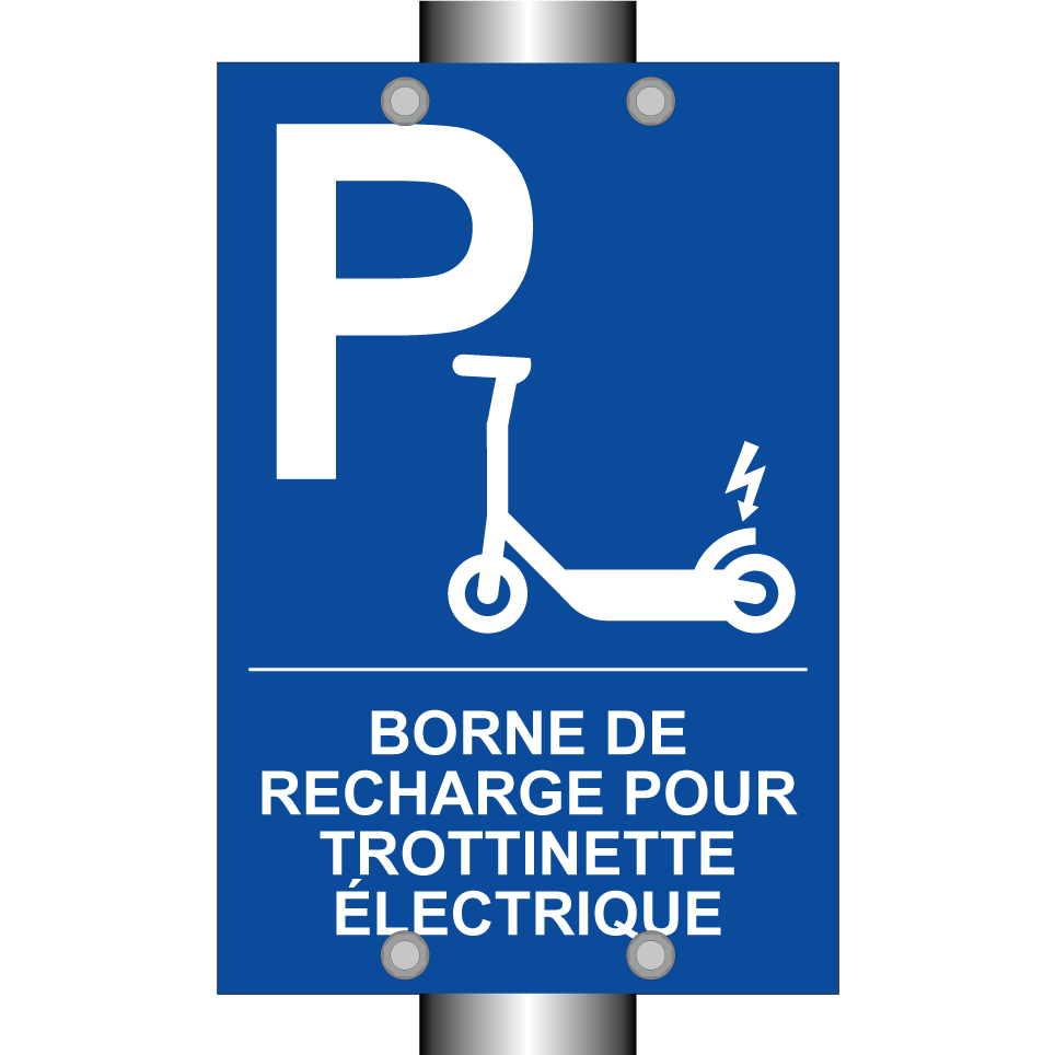 Borne de recharge pour trottinette électrique