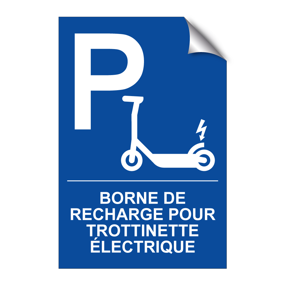 Borne de recharge pour trottinette électrique