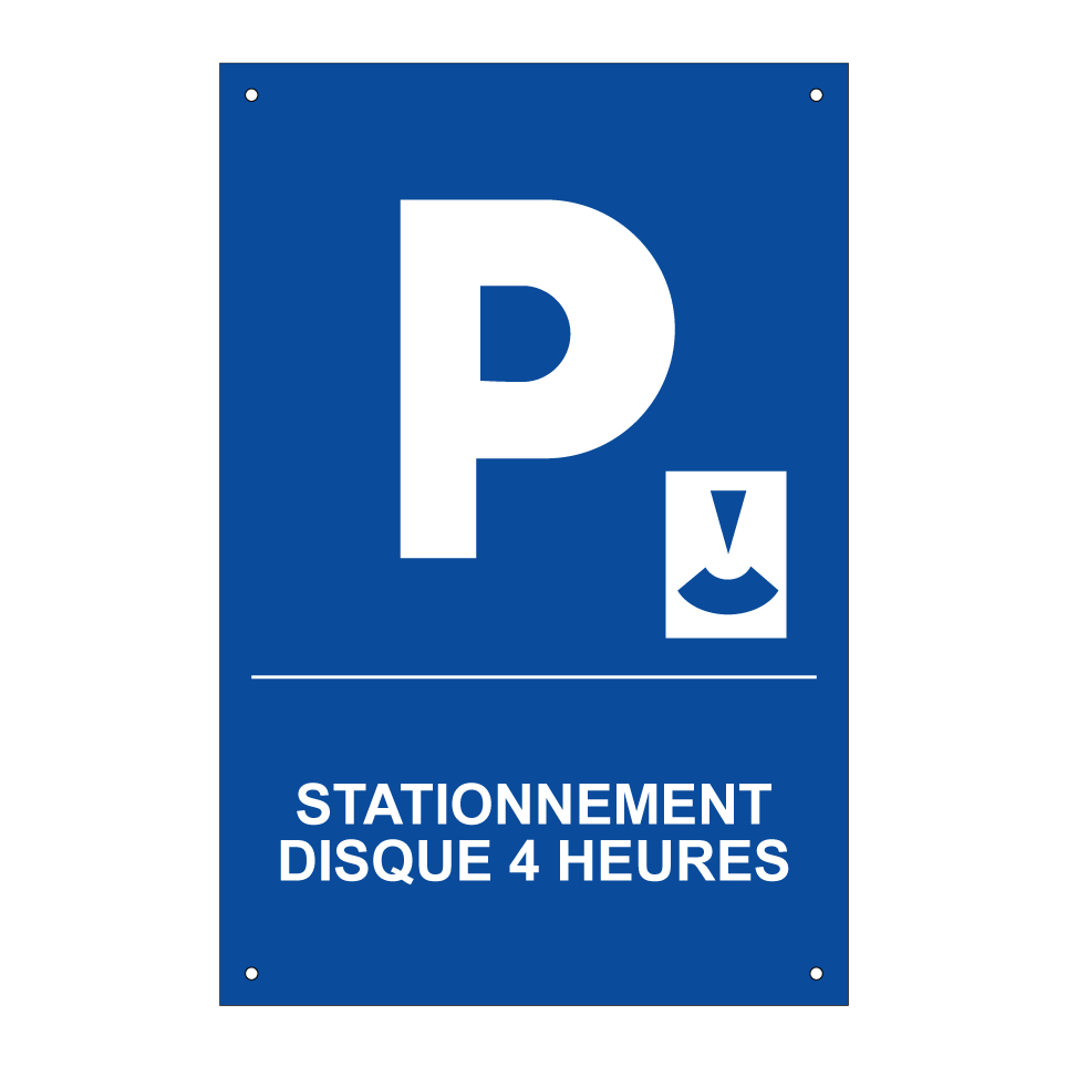 Stationnement disque 4 heures