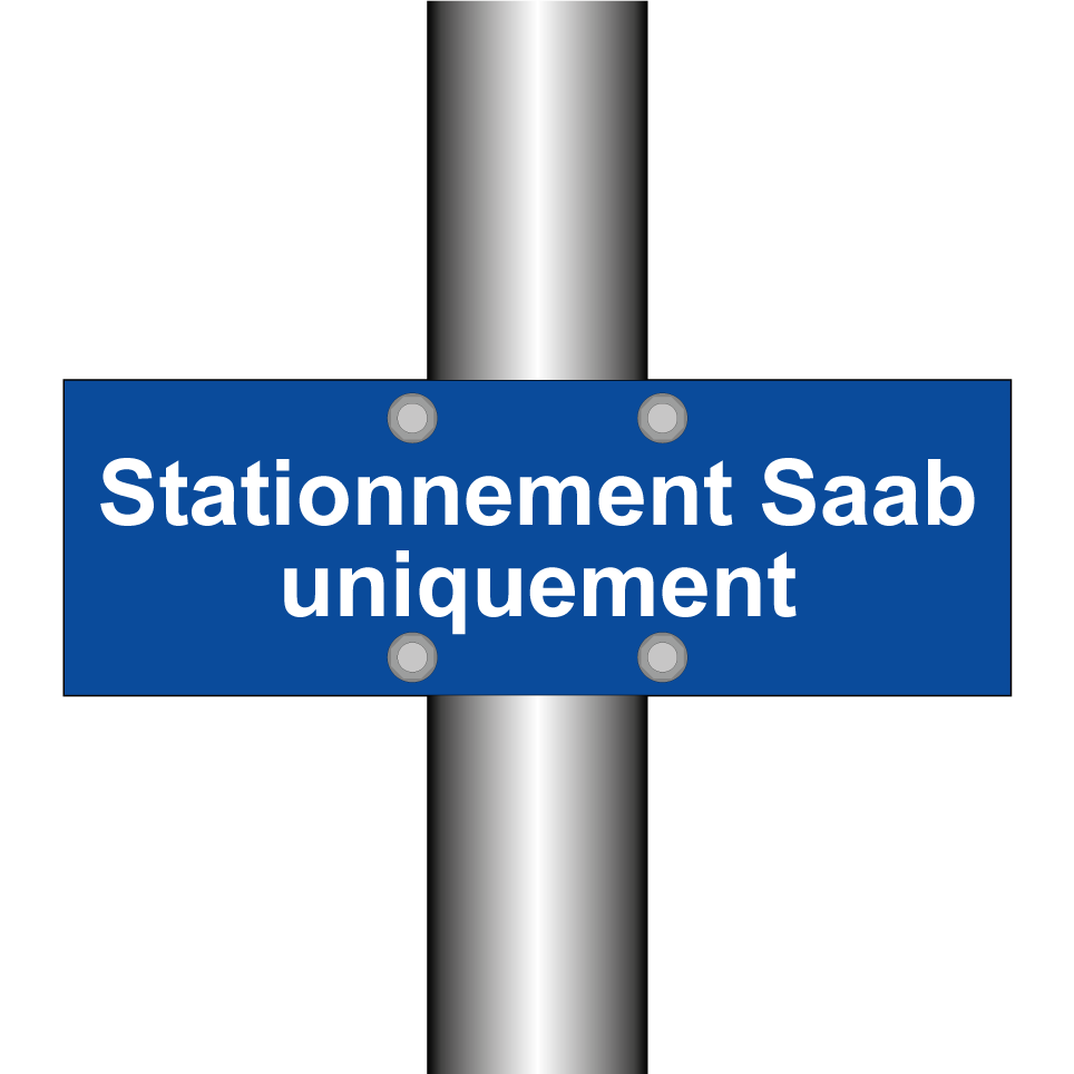 Stationnement Saab uniquement