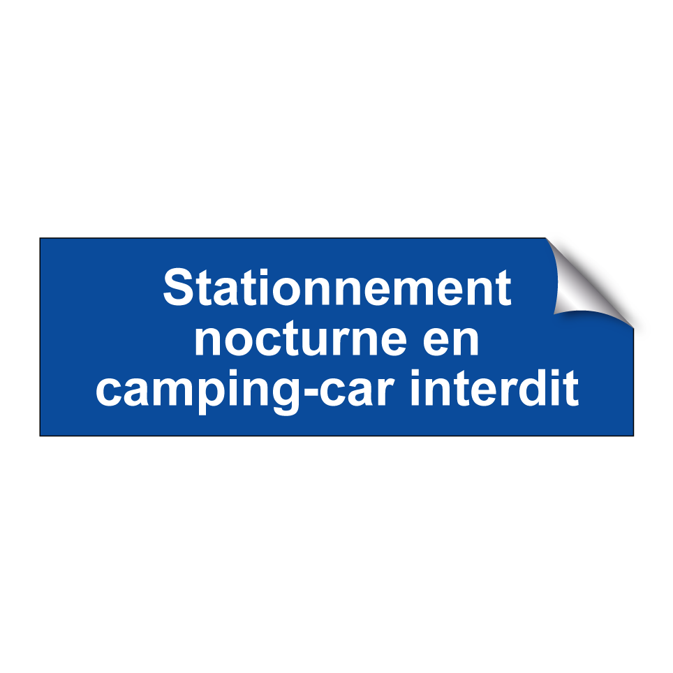 Stationnement nocturne en camping-car interdit
