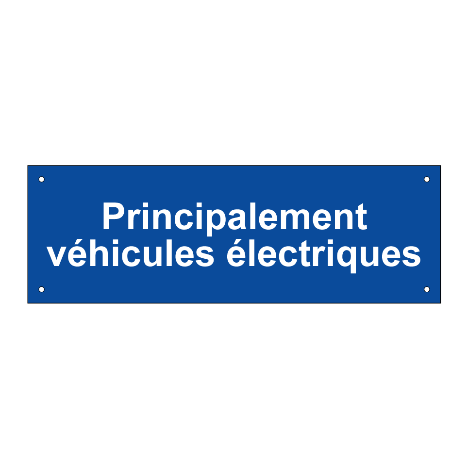 Principalement véhicules électriques