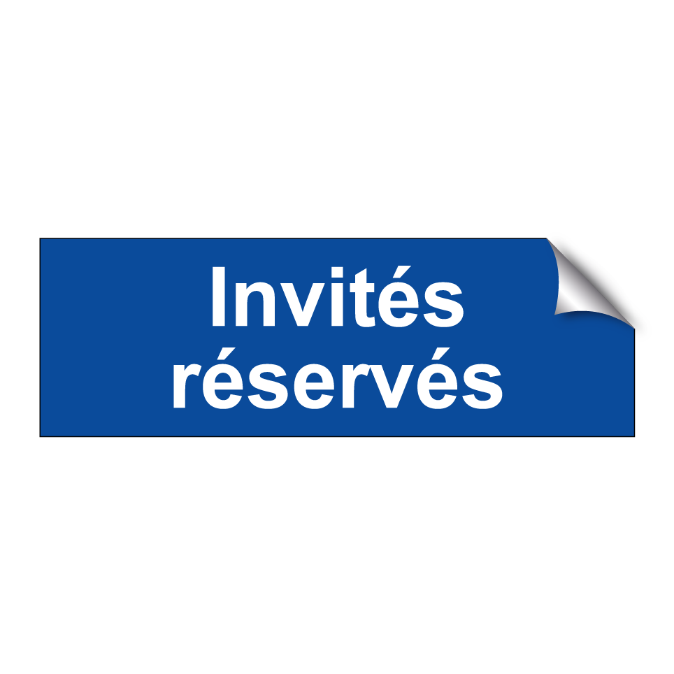 Invités réservés