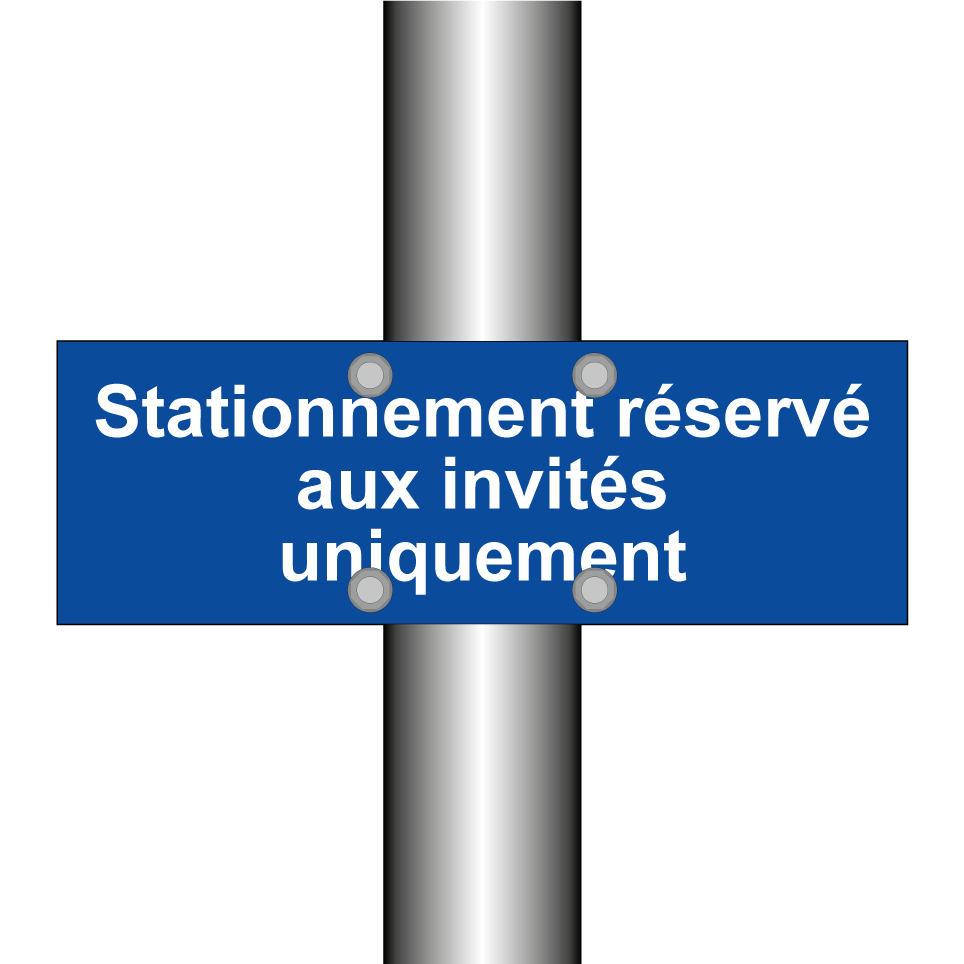 Stationnement réservé aux invités uniquement