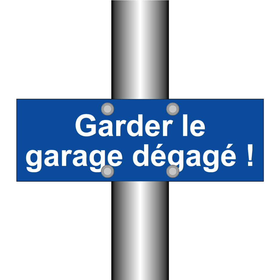 Garder le garage dégagé !