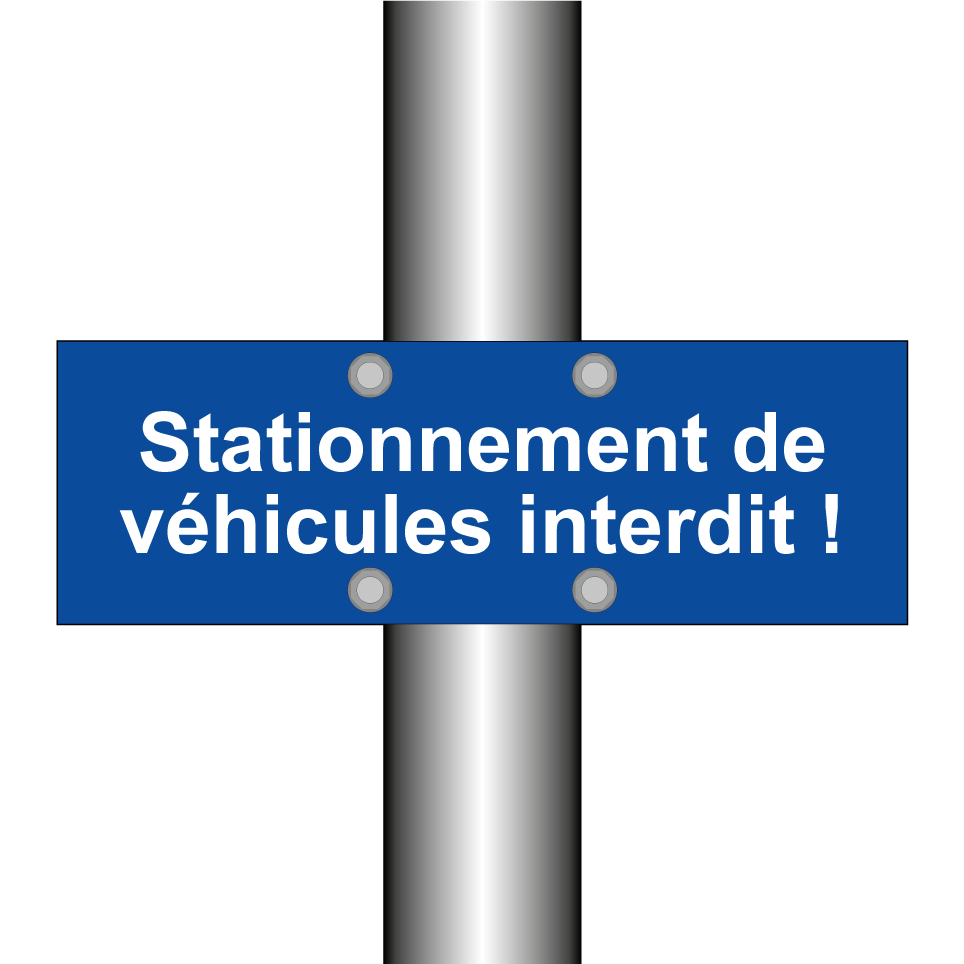 Stationnement de véhicules interdit !