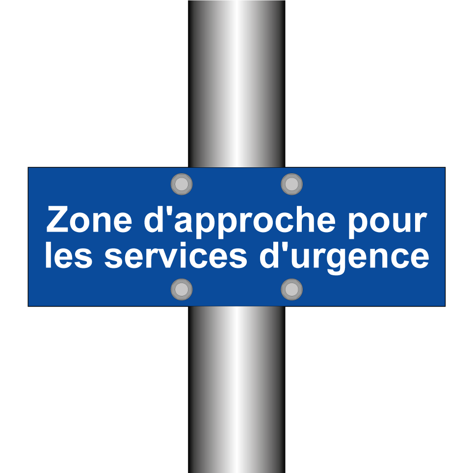 Zone d'approche pour les services d'urgence