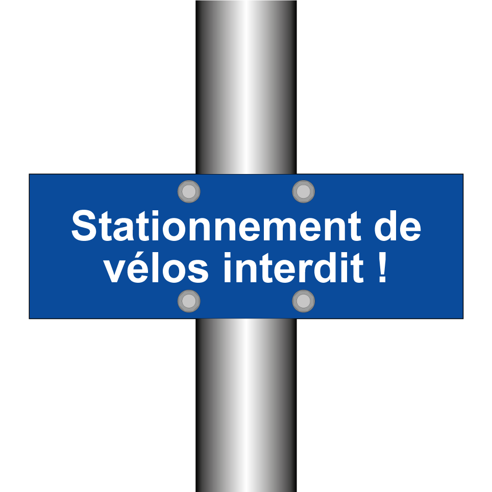 Stationnement de vélos interdit !