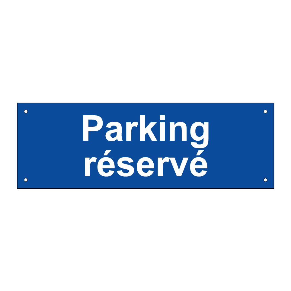 Parking réservé