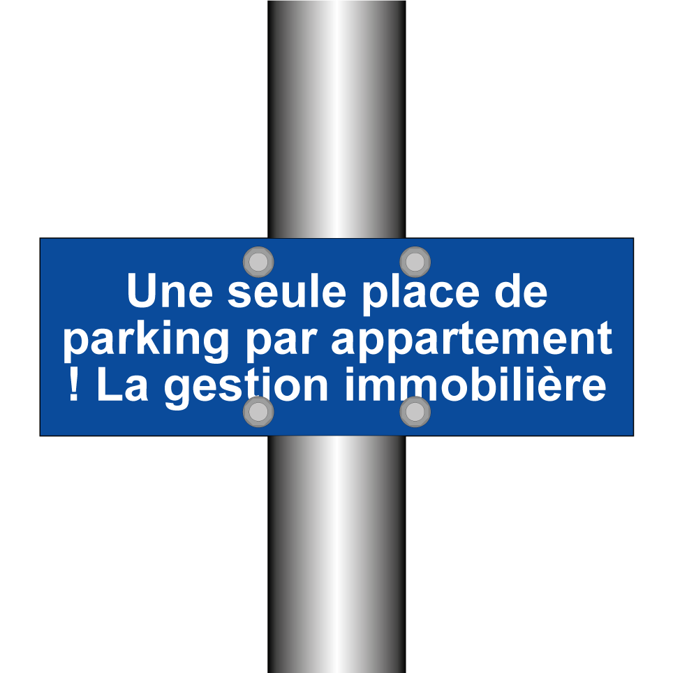 Une seule place de parking par appartement ! La gestion immobilière